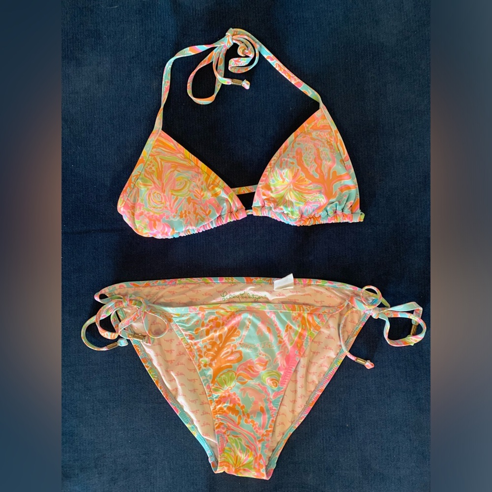 Lilly Pulitzer Womens bikini swimsuit 2-piece size small